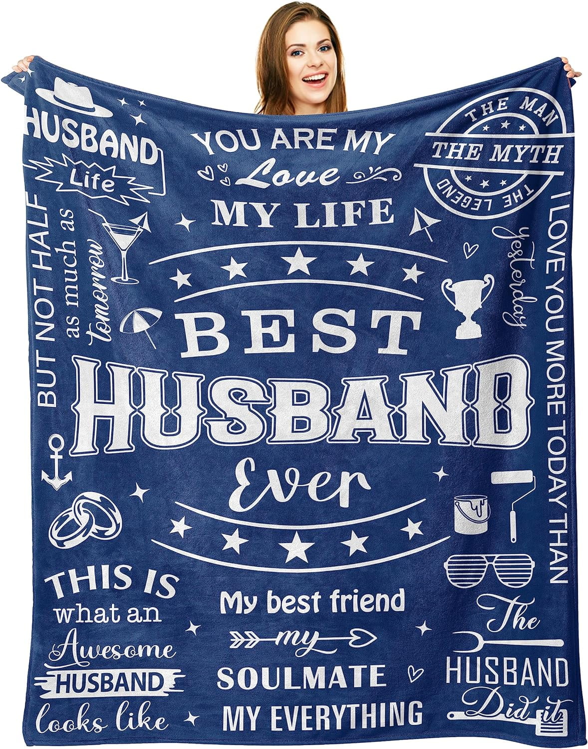 Personalized To My Boyfriend Blanket From Girlfriend Letter Mail To Boyfriend For Him Gifts Happy Birthday Gifts Valentines Christmas Fleece Throw Blanket