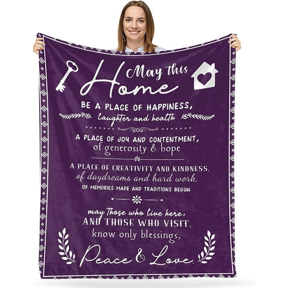Yibo Wife Birthday Gift Blanket Flannel Soft and Comfortable Anti-static Bed Sofa Blanket