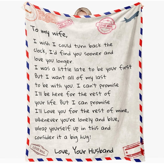 Yibo Gifts for Wife Anniversay Blanket Flannel Soft and Comfortable Anti-static Bed Sofa Blanket