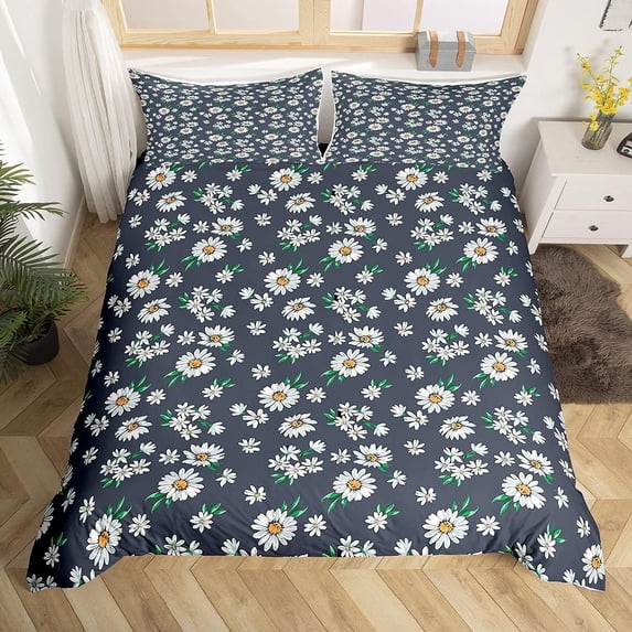Yibo Golden Black Heart Valentine Day Duvet Cover - Premium Polyester Duvet Cover with Zipper Closure, 3 Piece Set, Includes 1 Duvet Cover and 2 Pillow Cases, No Comforter