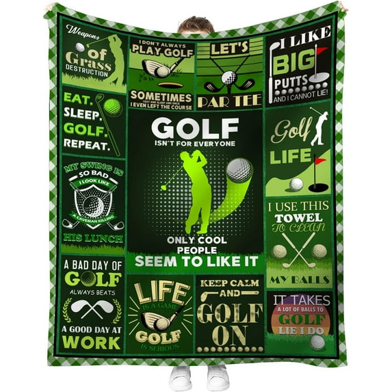 Yibo Golf Gift Blanket Flannel Soft and Comfortable Anti-static Bed Sofa Blanket