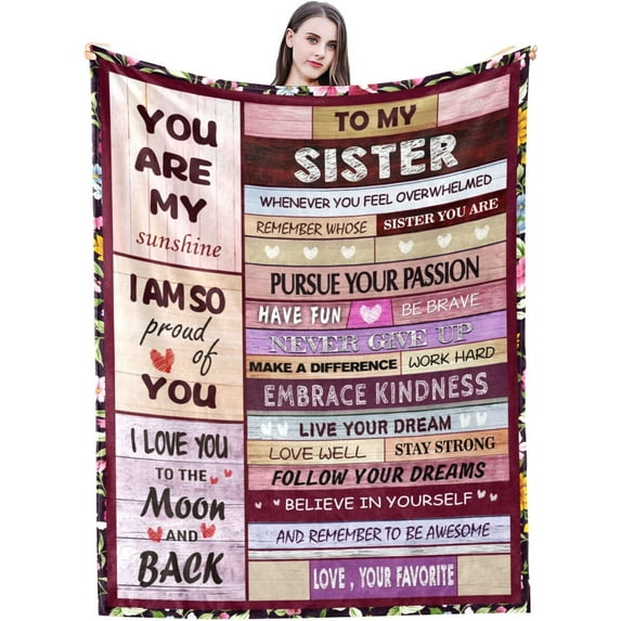 Yibo Grandma Birthday Gifts from Grandchildren Blanket Flannel Soft and Comfortable Anti-static Bed Sofa Blanket