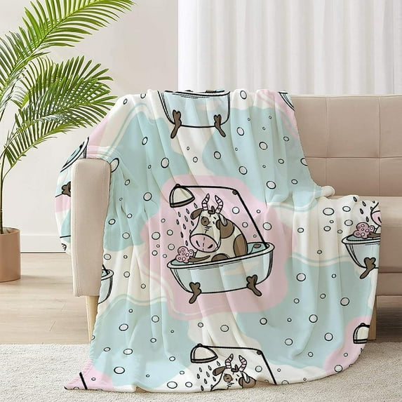 Yibo Green Cactus Blanket Flannel Soft and Comfortable Anti-static Bed Sofa Blanket