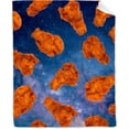 thumbnail image 1 of Yibo Hamburger Fleece Flannel Gift Blanket Realistic Interesting Food Blanket Lightweight Soft Cute Cozy Blanket for Bed Couch Travel Outdoor for Teens, 1 of 8