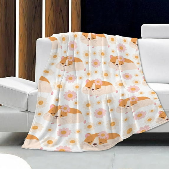 Yibo Hamster Blanket Flannel Soft and Comfortable Anti-static Bed Sofa Blanket