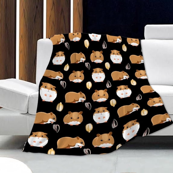 Yibo Hamster Blanket Flannel Soft and Comfortable Anti-static Bed Sofa Blanket