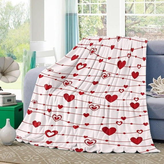 Yibo Happy St.Patrick's Day Blankets Lucky Shamrocks Leaves Fuzzy Soft Flannel Bed Cover Bedspread Lightweight Cozy Luxury Blanket for for Couch Bed Sofa Chair