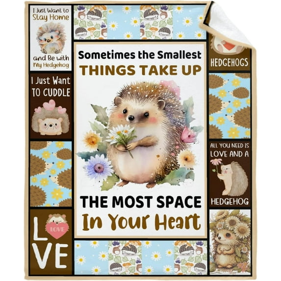 Yibo Hedgehog Gifts for Kids Blanket Flannel Soft and Comfortable Anti-static Bed Sofa Blanket