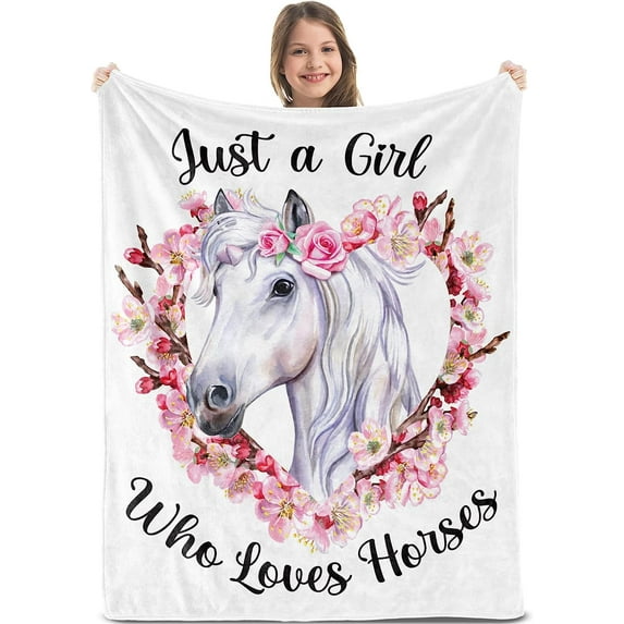 Yibo Horse Blanket Flannel Soft and Comfortable Anti-static Bed Sofa Blanket