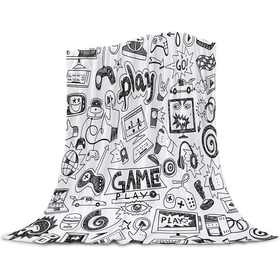 Yibo Independence Day Abstract Baseball Blanket Flannel Soft and Comfortable Anti-static Bed Sofa Blanket