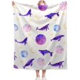 thumbnail image 1 of Yibo Just a Girl who Loves Pickles Blanket Flannel Soft and Comfortable Anti-static Bed Sofa Blanket, 1 of 7
