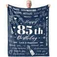 thumbnail image 1 of Yibo 90th Birthday Gifts for Women Blanket Flannel Soft and Comfortable Anti-static Bed Sofa Blanket, 1 of 7