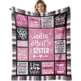 thumbnail image 1 of Yibo Mom Blanket Gift for Mom for Mothers Day from Daughter Mom Gift from Son Best Mom Ever Pink Blanket for Sofa Bed Birthday for Mother from Son Daughter, 1 of 5