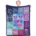 thumbnail image 1 of Yibo Mother’s Day Mom Birthday Gifts Blanket Gifts Blanket Flannel Soft and Comfortable Anti-static Bed Sofa Blanket, 1 of 9
