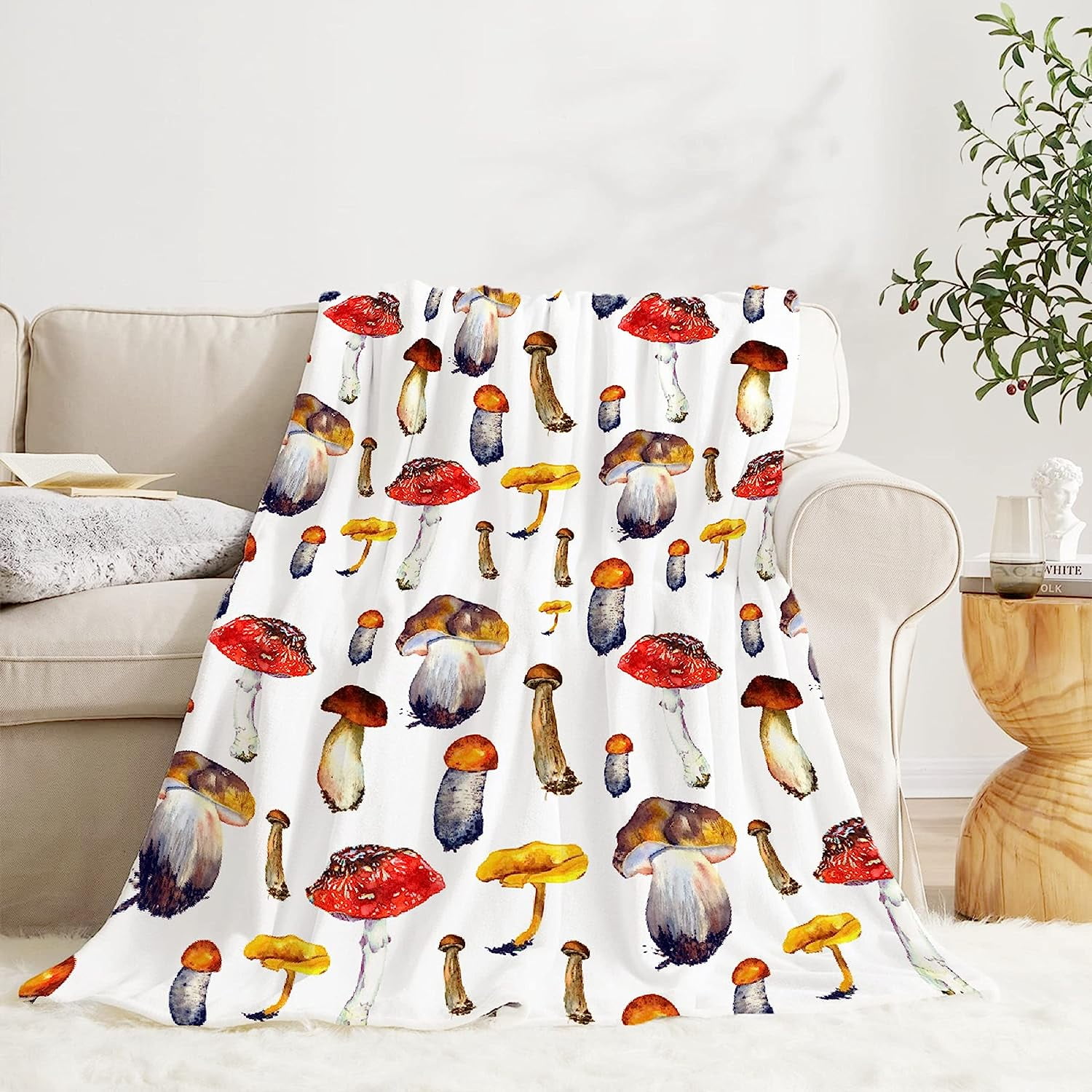 Yibo Mushrooms Collections, Artist Mushrooms Wild Species Blankets for