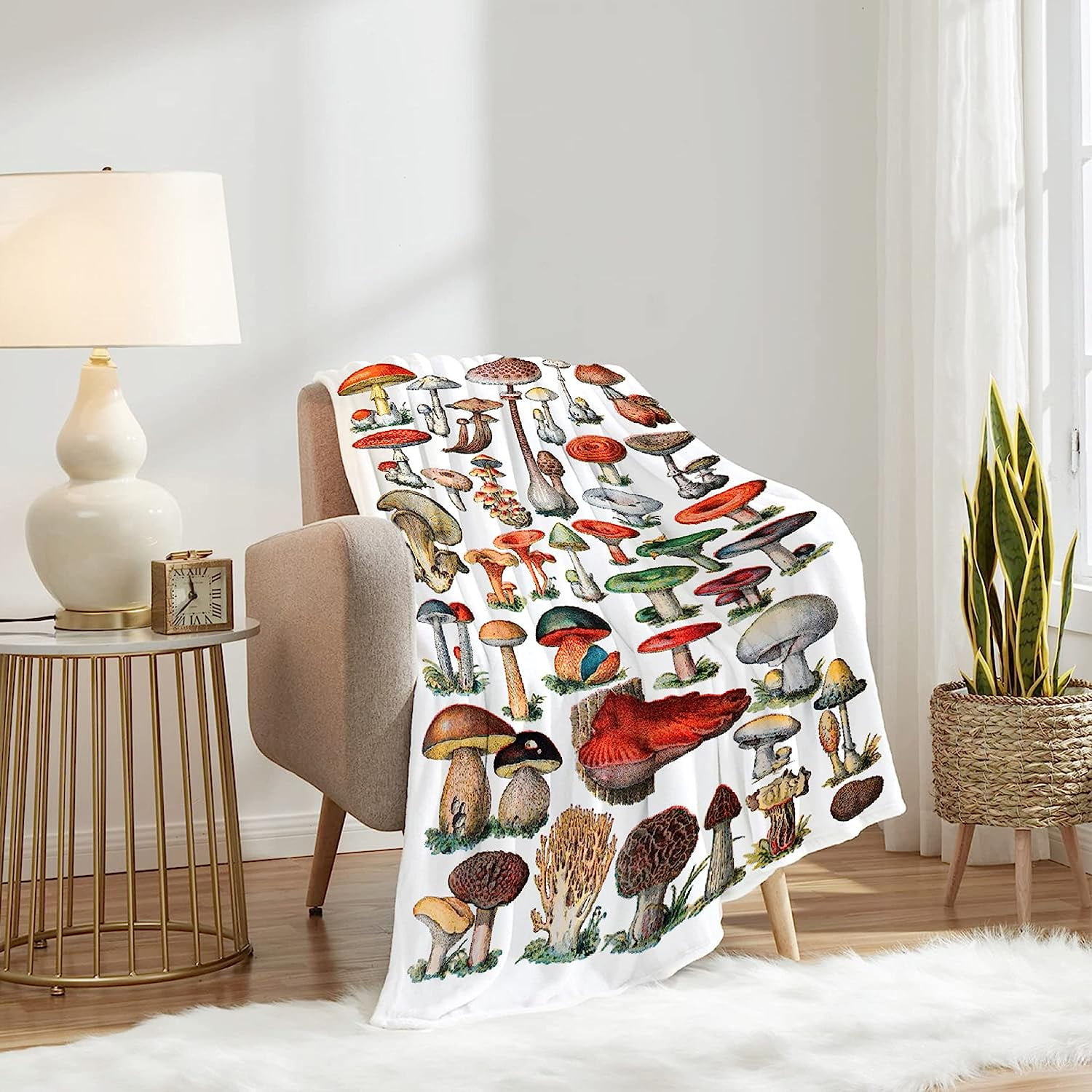 Yibo Mushrooms Collections, Artist Mushrooms Wild Species Blankets for