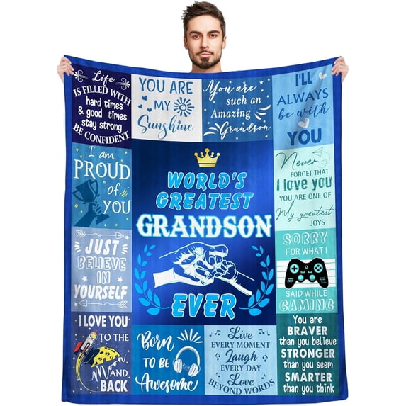 Yibo Nephew Gifts from Auntie, Gifts for Nephew Blanket, Birthday Gifts for Nephew, Nephew Gifts from Aunt Uncle, Nephew Christmas Graduation Gifts Ideas, Best Nephew Ever