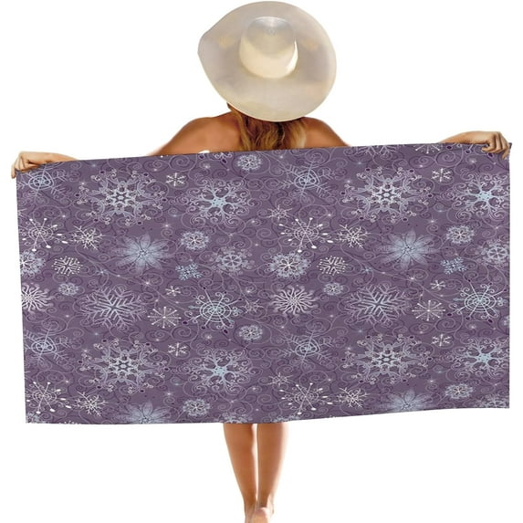 Yibo Ocean ThemeBeach Towel for Travel,Fish Scale Design with Blue Color,Quick Dry Sand Proof Towels for Women Men