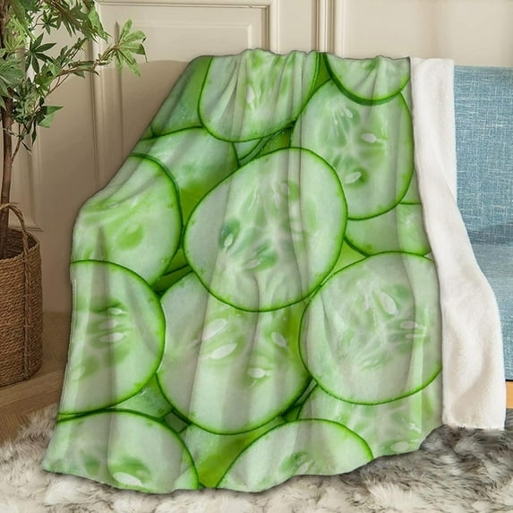 Yibo Pickles Blanket Flannel Soft and Comfortable Anti-static Bed Sofa Blanket