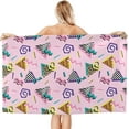 thumbnail image 1 of Yibo Pink Breast Cancer Words Beach Towel Quick Dry Absorbent Bath Towels Swim Pool Sea Beach Towel, 1 of 8