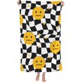 thumbnail image 1 of Yibo Pink Checkered Bath Towel Towel Quick Dry Ultra Absorbent Lightweight Shower Towel for Bathroom Outdoor Swimming, 1 of 9