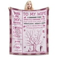 Yibo Pink Love Tree Branch Blanket The Best Gift For Wife Wedding