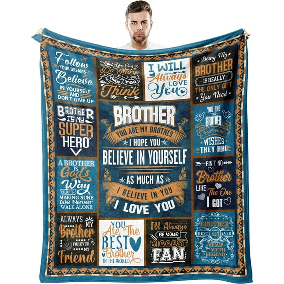 Yibo Polyester Throw Blanket in for Husband's Anniversary Valentine's Birthday Father's Day Gifts