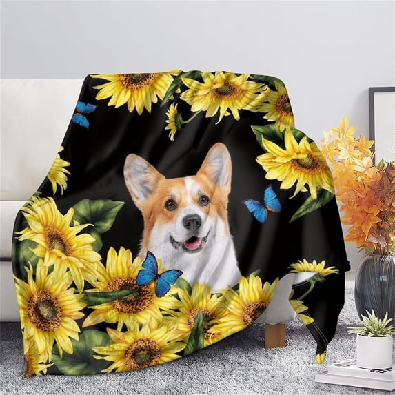 Yibo Pumpkin Maple Leaves Blanket Flannel Soft and Comfortable Anti-static Bed Sofa Blanket