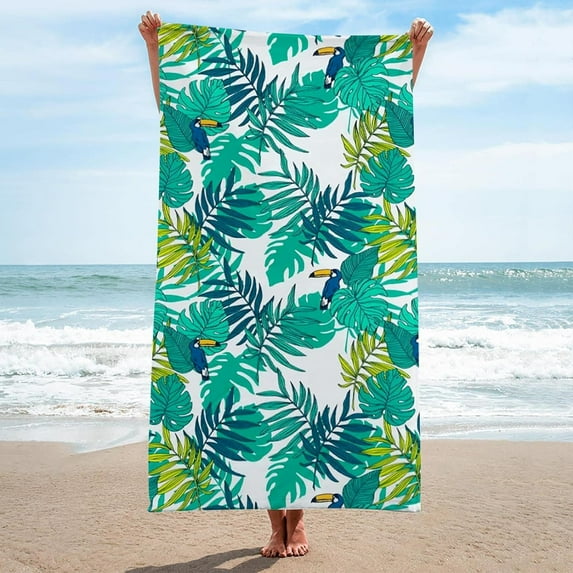 Yibo Purple Butterfly Beach Towel Quick Dry Multi-Purpose Towel for Travel Swimming Pool Camping Yoga and Gym Sport
