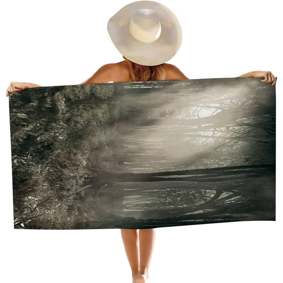 Yibo Rainbow Background , Quick Dry Travel Camping Beach Accessories Vacation Gift,Rainbow Color,Vertical Pattern