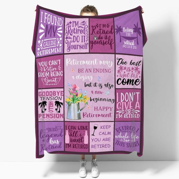Yibo Retirement Gifts Blanket Flannel Soft and Comfortable Anti-static Bed Sofa Blanket
