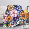 thumbnail image 1 of Yibo Retro Aztec Horse Sofa Blankets for Adult Kids Plush Flannel Bed Blankets Warm Fleece for Couch/Sofa/Car/Office Reading TV Blankets, 1 of 7