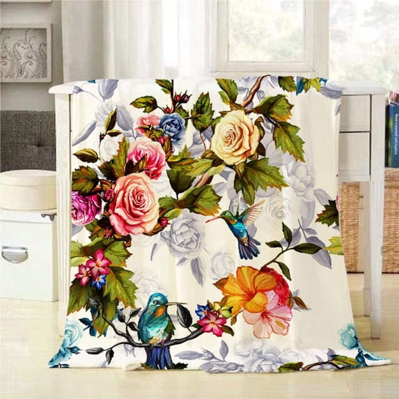 Yibo Retro Style Decorative Blanket Flannel Soft and Comfortable Anti-static Bed Sofa Blanket