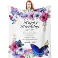 thumbnail image 1 of Yibo Sister Birthday Gifts Blanket Flannel Soft and Comfortable Anti-static Bed Sofa Blanket, 1 of 6
