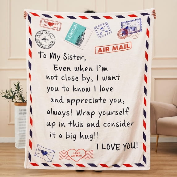Yibo Sister Gifts Blanket Flannel Soft and Comfortable Anti-static Bed Sofa Blanket