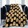 thumbnail image 1 of Yibo Soft I'm A Potato Cute Potatoes Throw Blanket Sherpa Flannel Fleece Home Blanket Wearable Blanket Queen Size Blankets for Bedroom Living Rooms Sofa Couch, 1 of 5