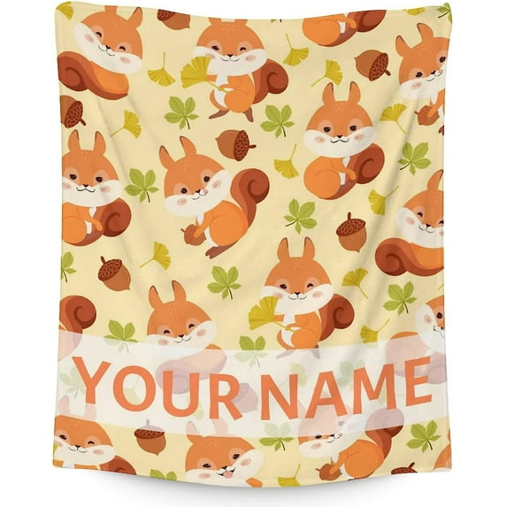 Yibo Squirrel Lovers Blanket Flannel Soft and Comfortable Anti-static Bed Sofa Blanket