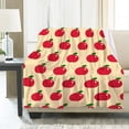 thumbnail image 1 of Yibo Strawberry with Cute Flowers, Fruit Vegetables Christmas Blanket, Ultral Soft Fleece Blanket for Girls and Boys, Foods Blanket Used for Bed, Couch, Chairs for Pets/Toddler, 1 of 9