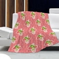 thumbnail image 1 of Yibo Strawberry Pattern Blanket Soft Flannel Throws Cozy Lightweight Blankets for Couch Bed Sofa Practical Gift Unisex X-Small 40"×30" for Toddler/Leg, 1 of 7