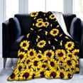 thumbnail image 1 of Yibo Sunflower Blanket Beautiful Flower Blankets Soft Flannel Lightweight Plush Decor Stuff Bedding for Kids Women Adults Gifts, 1 of 8