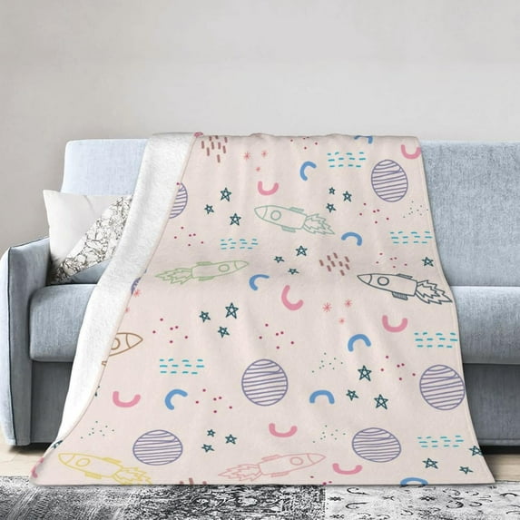 Yibo Terrier and Flowers Colorful Floral Flowers Blanket Flannel Soft and Comfortable Anti-static Bed Sofa Blanket