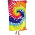 thumbnail image 1 of Yibo Tie Dye Bath Towel Quick Dry Pool Towel Lightweight Shower Towel for Bathroom Outdoor Swimming, 1 of 9
