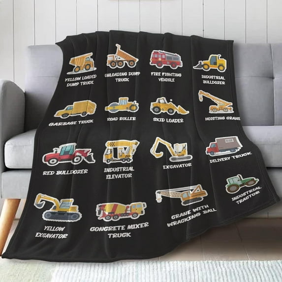 Yibo Tractor Blanket Just A Girl Who Loves Tractors Gift for Boy Girl Kid Tractor Lover Soft Cozy Warm Plush Fuzzy Lightweight Fleece Flannel Throw for Couch Travel Inch for Teens