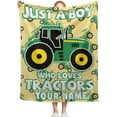 thumbnail image 1 of Yibo Tractor Blanket Just A Girl Who Loves Tractors Gift for Boy Girl Kid Tractor Lover Soft Cozy Warm Plush Fuzzy Lightweight Fleece Flannel Throw for Couch Travel Inch for Teens, 1 of 8