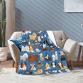 thumbnail image 1 of Yibo Tulips Floral Blanket Flannel Soft and Comfortable Anti-static Bed Sofa Blanket, 1 of 6