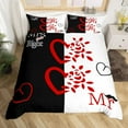 thumbnail image 1 of Yibo Valentines Day Red Bicycle Duvet Cover - Premium Polyester Duvet Cover with Zipper Closure, 3 Piece Set, Includes 1 Duvet Cover and 2 Pillow Cases, No Comforter, 1 of 6