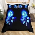 thumbnail image 1 of Yibo Valentines Day Red Love Heart Duvet Cover - Premium Polyester Duvet Cover with Zipper Closure, 3 Piece Set, Includes 1 Duvet Cover and 2 Pillow Cases, No Comforter, 1 of 6