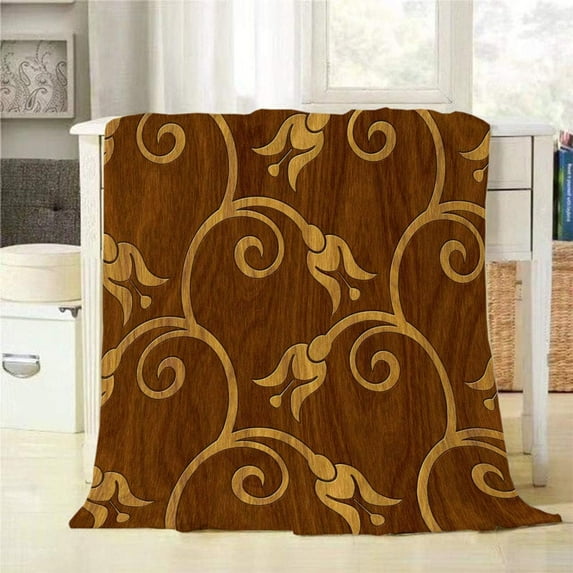 Yibo Watercolor Painting Style Blanket Flannel Soft and Comfortable Anti-static Bed Sofa Blanket
