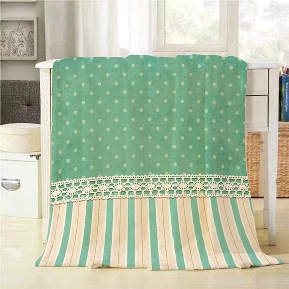 Yibo Watercolour Painting of Bay Fox Blanket Flannel Soft and Comfortable Anti-static Bed Sofa Blanket