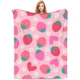 thumbnail image 1 of Yibo Watermelon Blanket Watermelon Fruit Gifts for Watermelon Lovers Kids Adult Soft Warm Lightweight Flannel Throw Blanket for Bed Couch Sofa Living Room Travel Birthday Decor All Seasons, 1 of 6